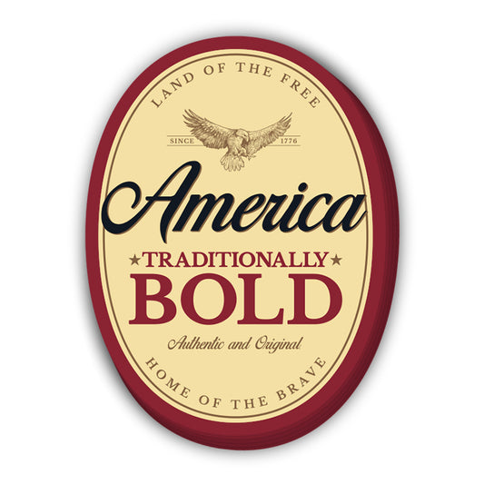 America Traditionally Bold Decal