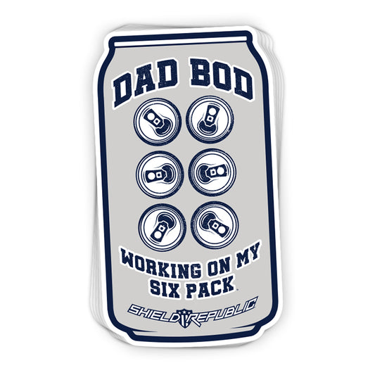 Dad Bod Beer Can Decal
