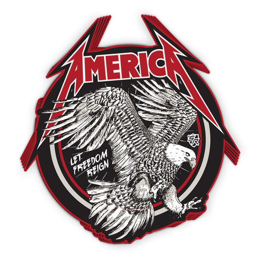 America Let Freedom Reign Decal