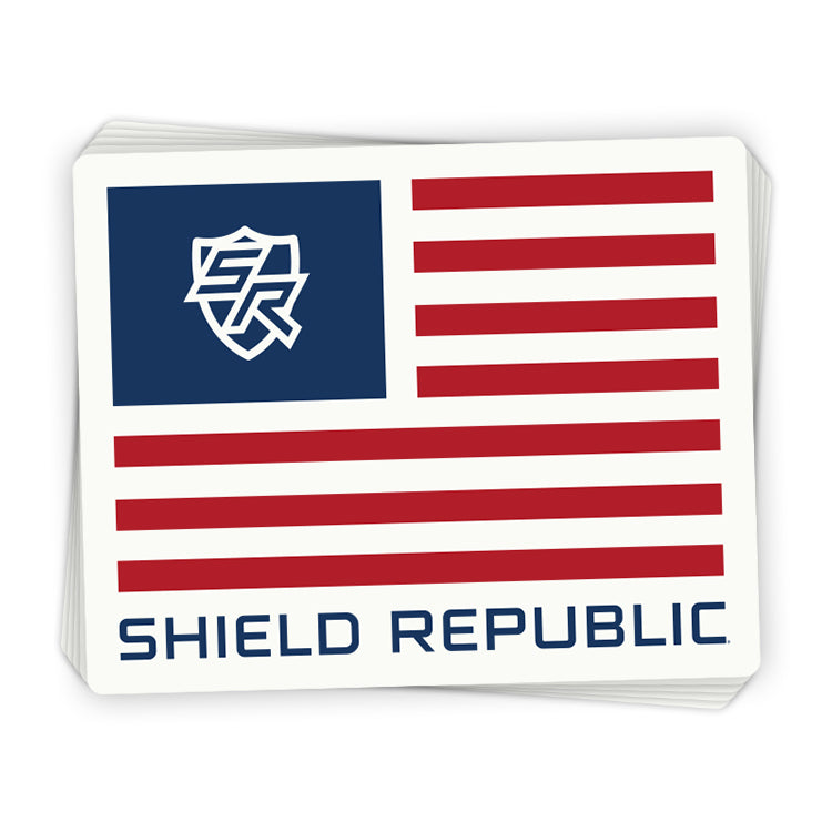Shield Republic Classic Flag Decal