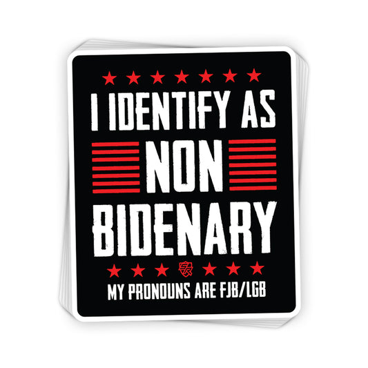 I identify as non-bidenary Decal