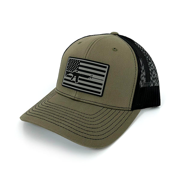 Midnight AR-15 Flag PVC Patch Hat – Shield Republic