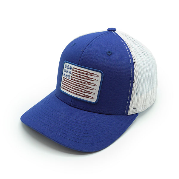 USA Bullet Flag Woven Patch Hat