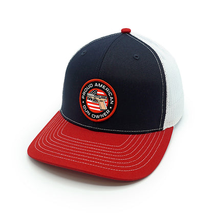 Proud American Gun Owner Woven Patch Hat