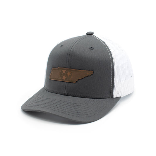 TN State Flag Leather Patch Hat