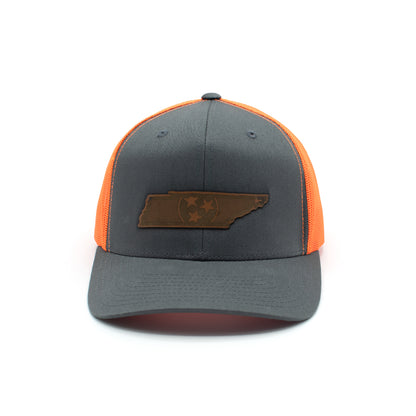 TN State Flag Leather Patch Hat