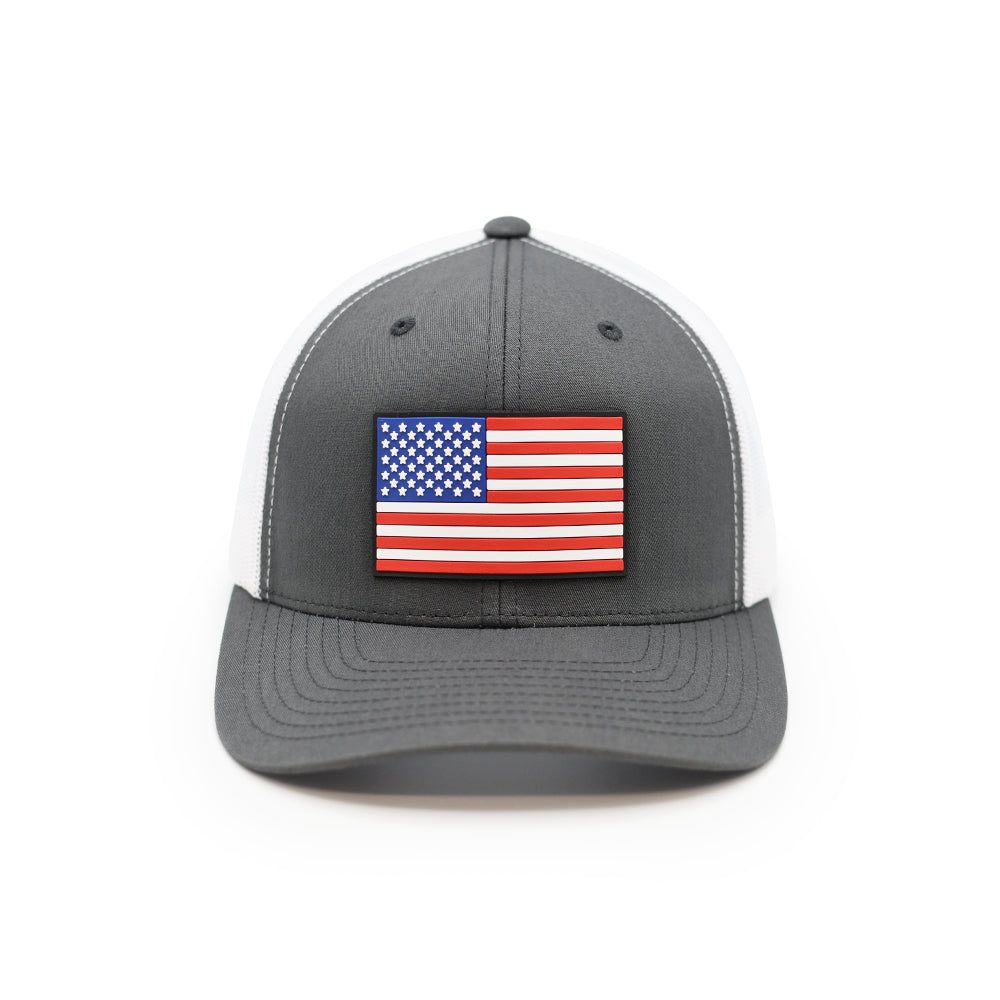 USA Flag PVC Patch Hat